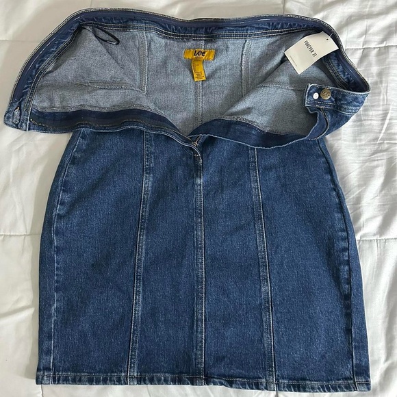 Forever21 x Lee Mini Denim Strapless Dress - Picture 3 of 7